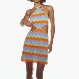 Zara cut out crochet dress. Never worn